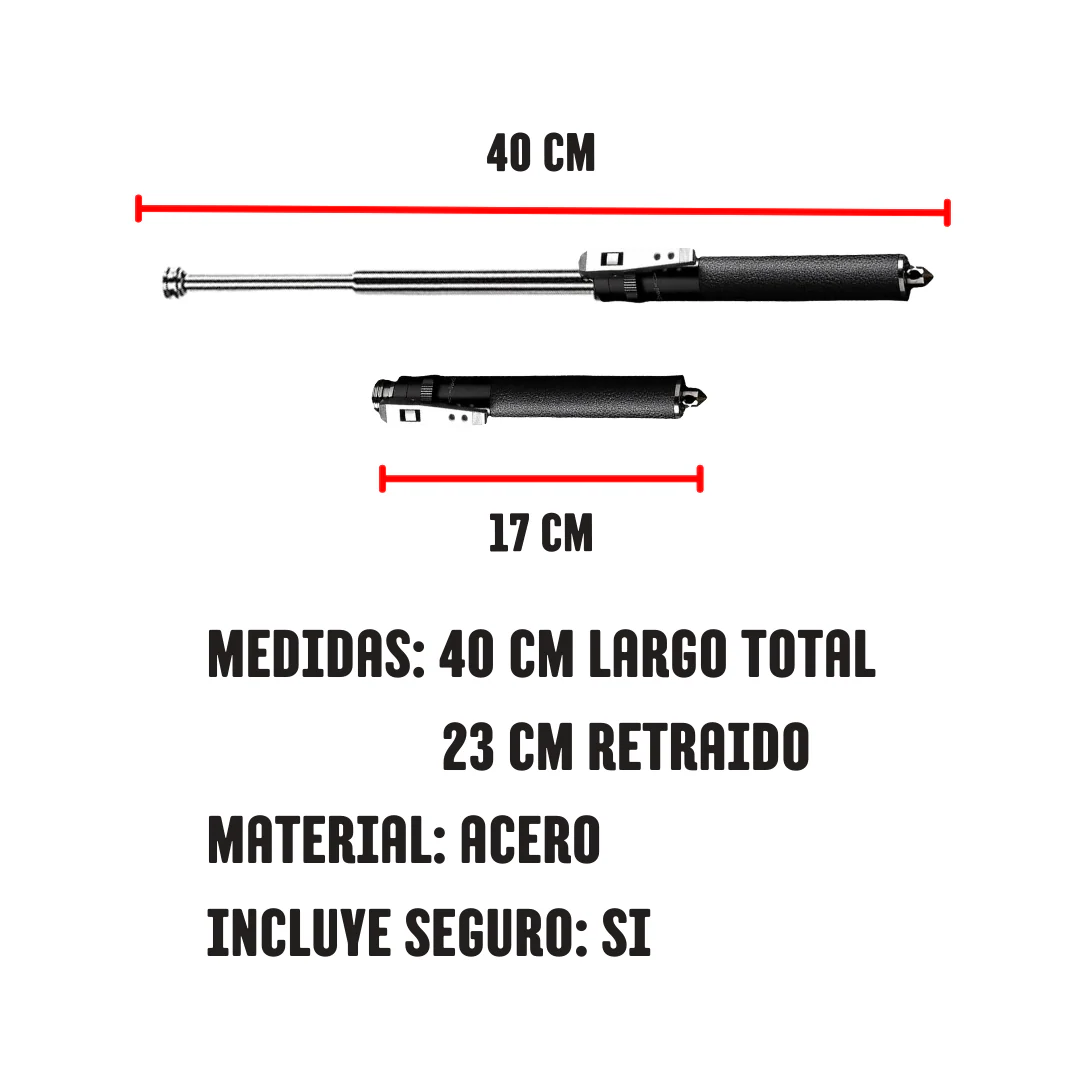 Mini Baston Retráctil Automático (40cm) - Image 3