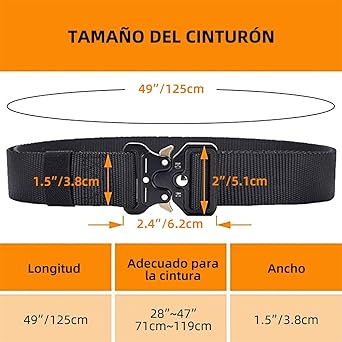 Cinturón Táctico Ajustable de Alta Resistencia - Image 4