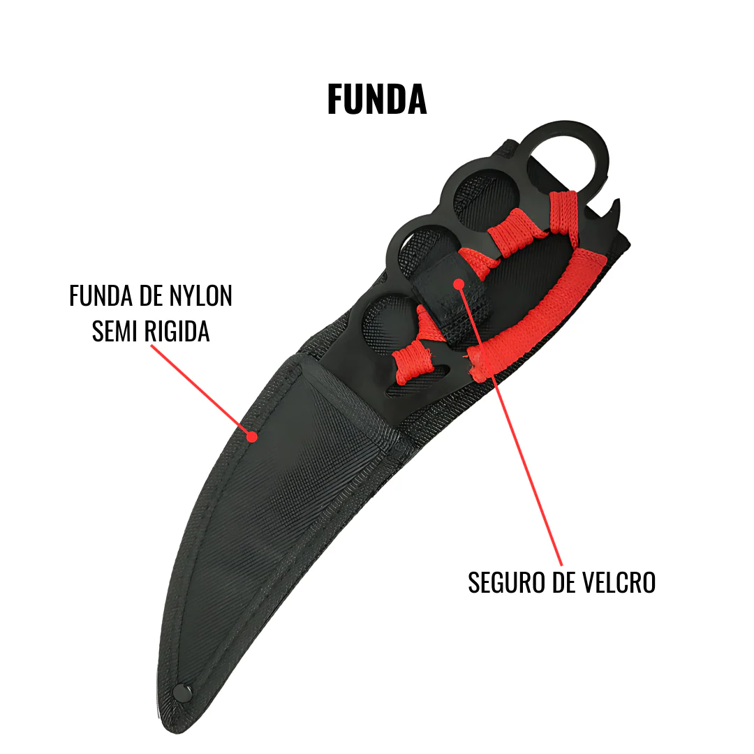 Cuchillo King Cobra Rojo - Image 3