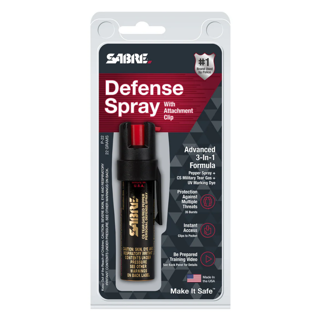 Spray Pimienta SABRERED con clip para cinturón. Disparo en chorro - Image 9