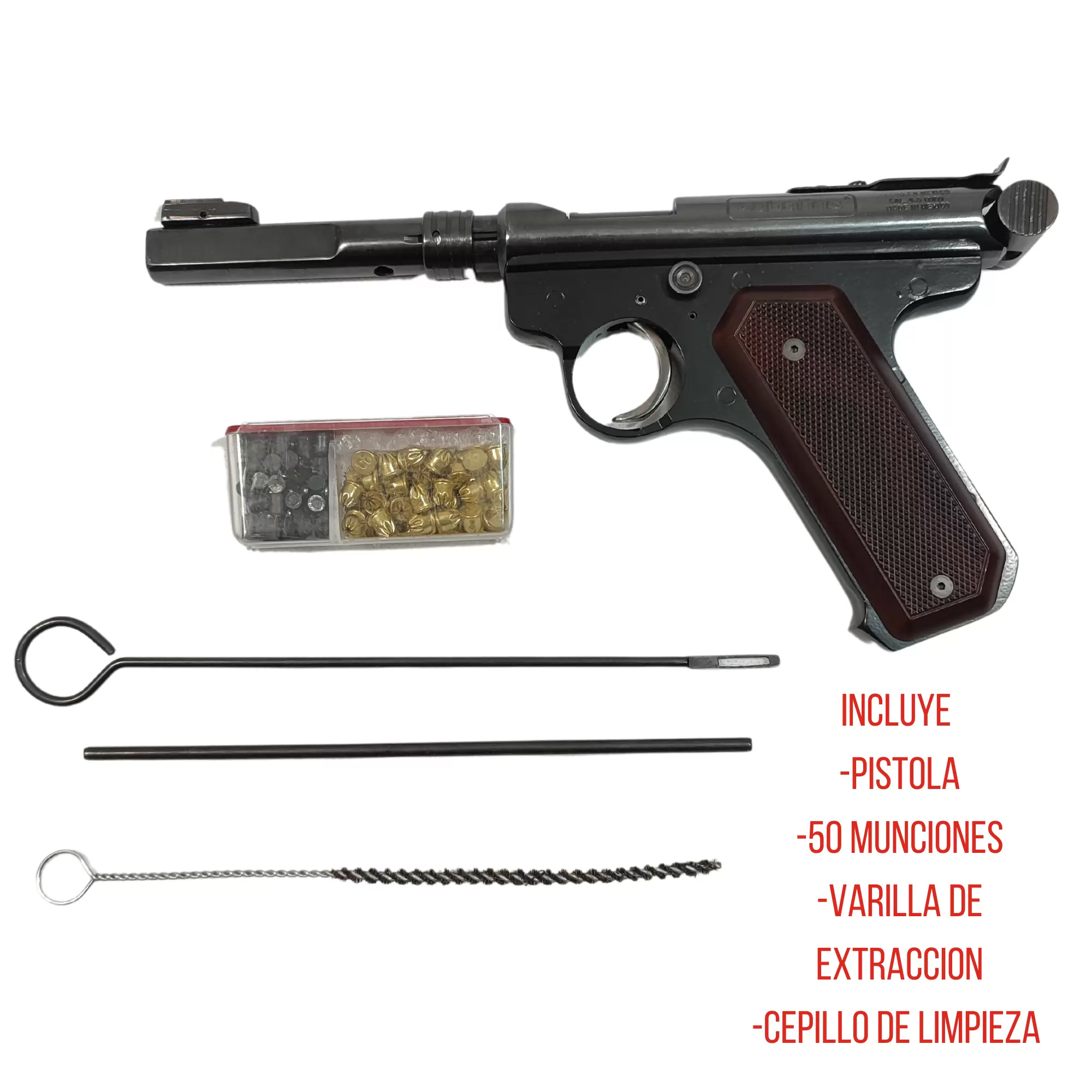 Pistola Deportiva Cabañas P-8 calibre 4.5 I Munisalva - Image 3